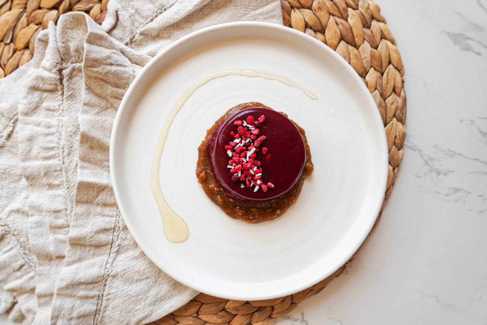 Tart Half Moon Pudding