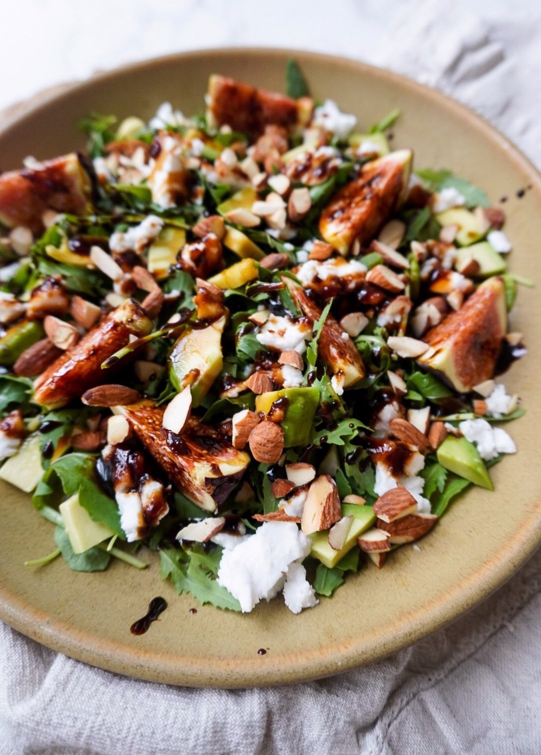 Vegan Fig Feta Salad
