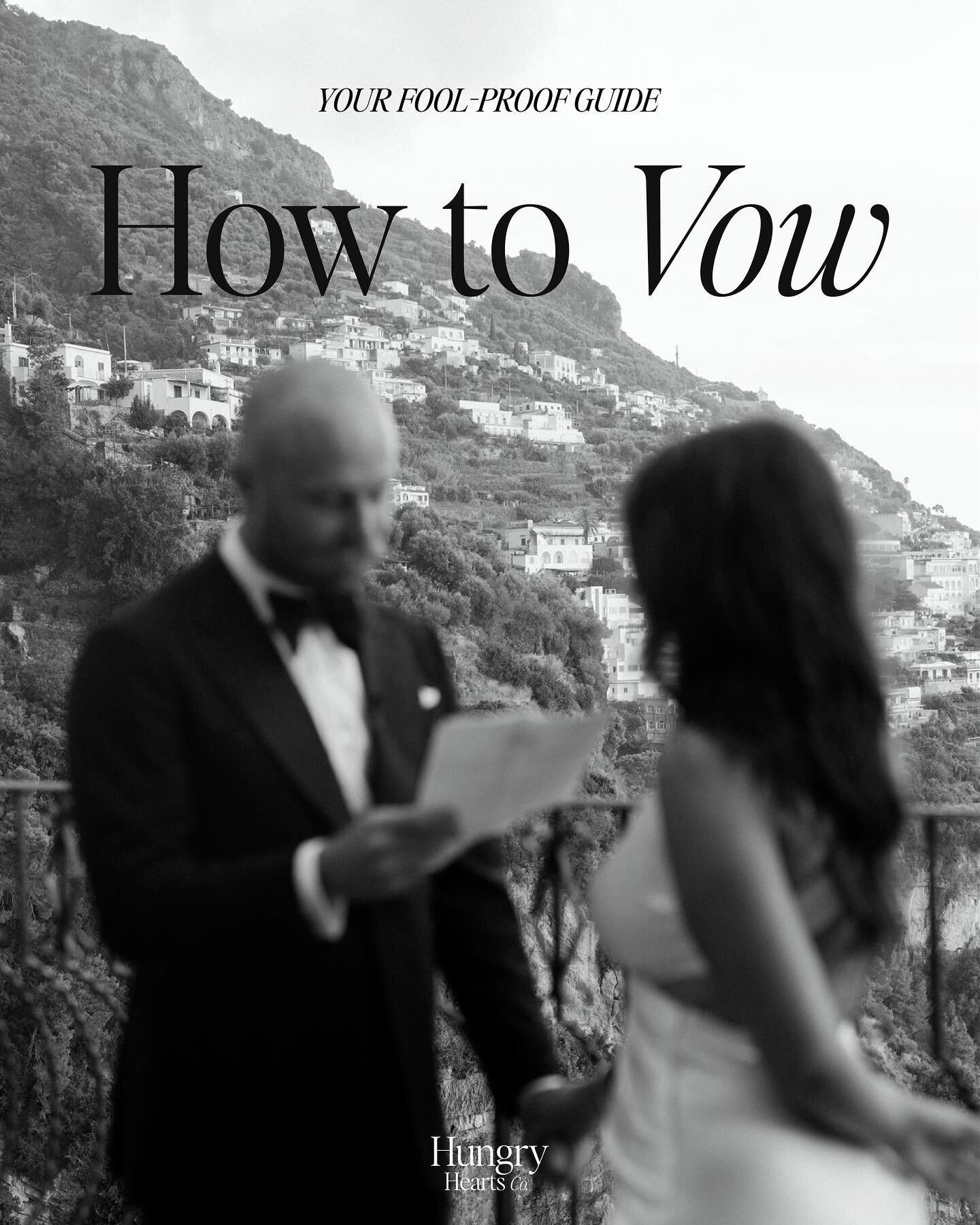 HOW TO WRITE WEDDING VOWS:
 
Your fool proof guide to swoon-worthy words is HERE.
 
Because, the truth is - if you write words you&rsquo;re proud of, that you know for a fact are going to engage and entertain, you&rsquo;ll feel good about saying them