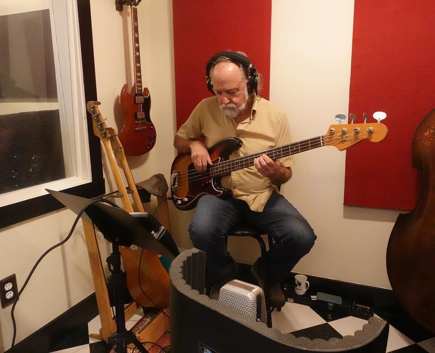 Dave Jacques showed us how to lay down bass tracks like a champ