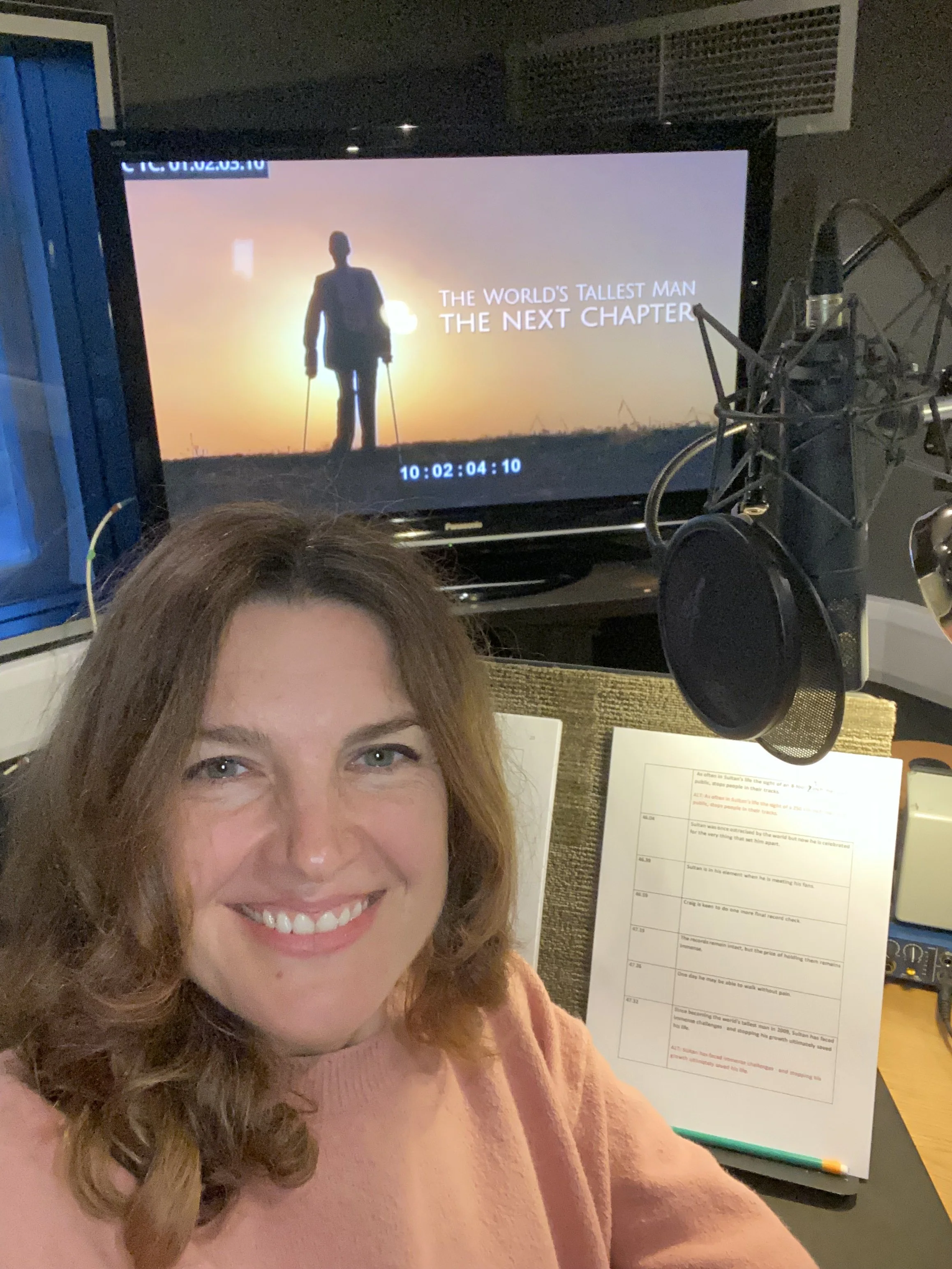 Sarah Jupp narrated ‘World’s Tallest Man - The Next Chapter’ (Wild Dream Films) which aired on Channel 4 (UK) and TLC (USA) in 2026.