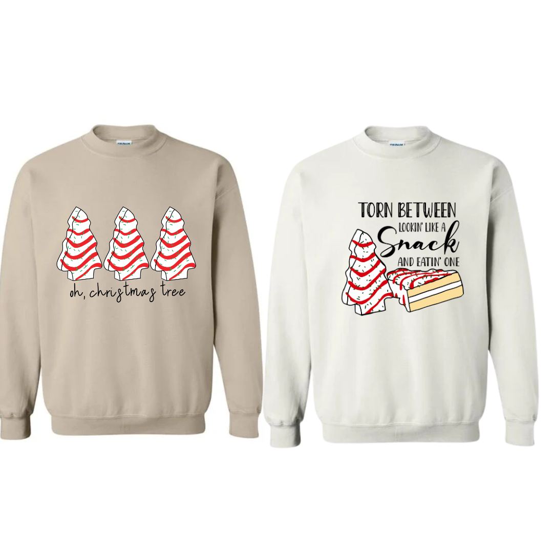Christmas Tree Cake Adult Crewneck