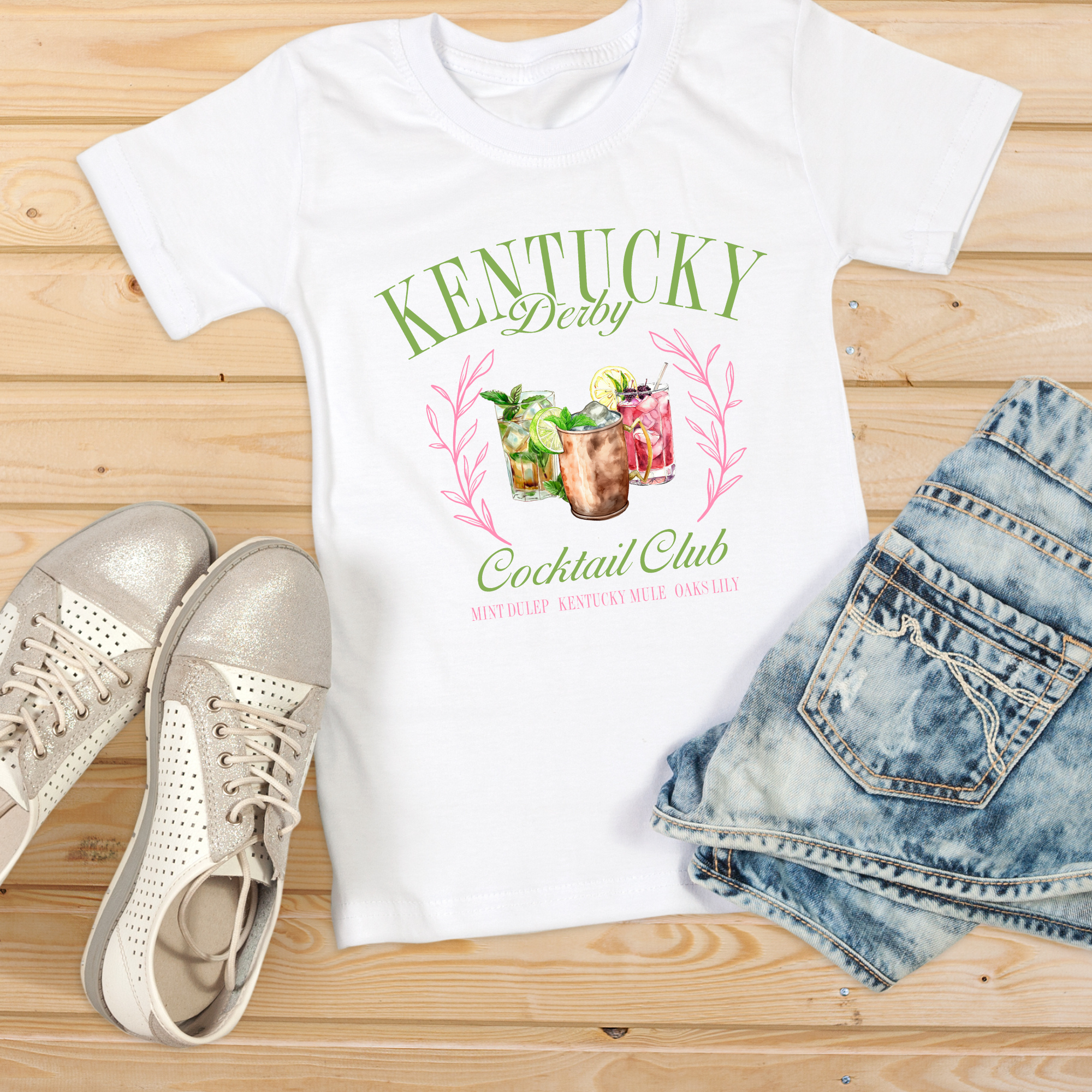 Kentucky Derby Cocktail Club Crew/Tee