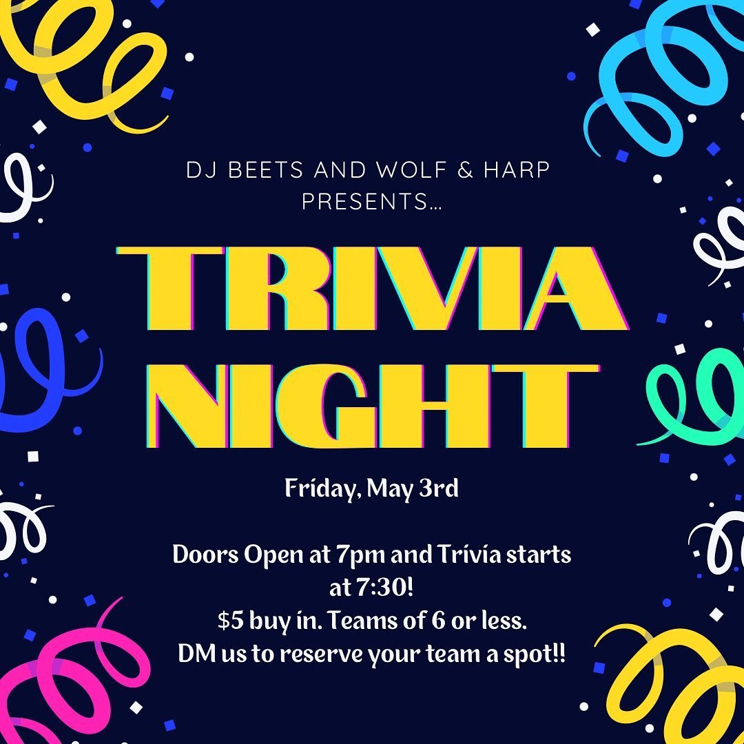 This Friday!!!
I know you all have some stellar knowledge to share so get out here!

The theme is &ldquo;Famous Duos&rdquo; and extra points will be awarded to anyone that dresses for the occasion 👗🎩

We&rsquo;ll see you there!

#trivianight #norwa