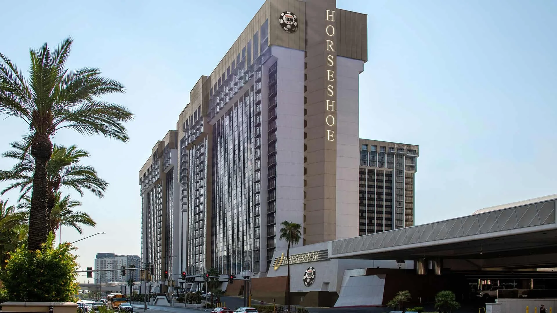 A daytime picture of the hotel our family stayed in during a recent trip to Las Vegas. The Horseshoe Hotel & Casino.