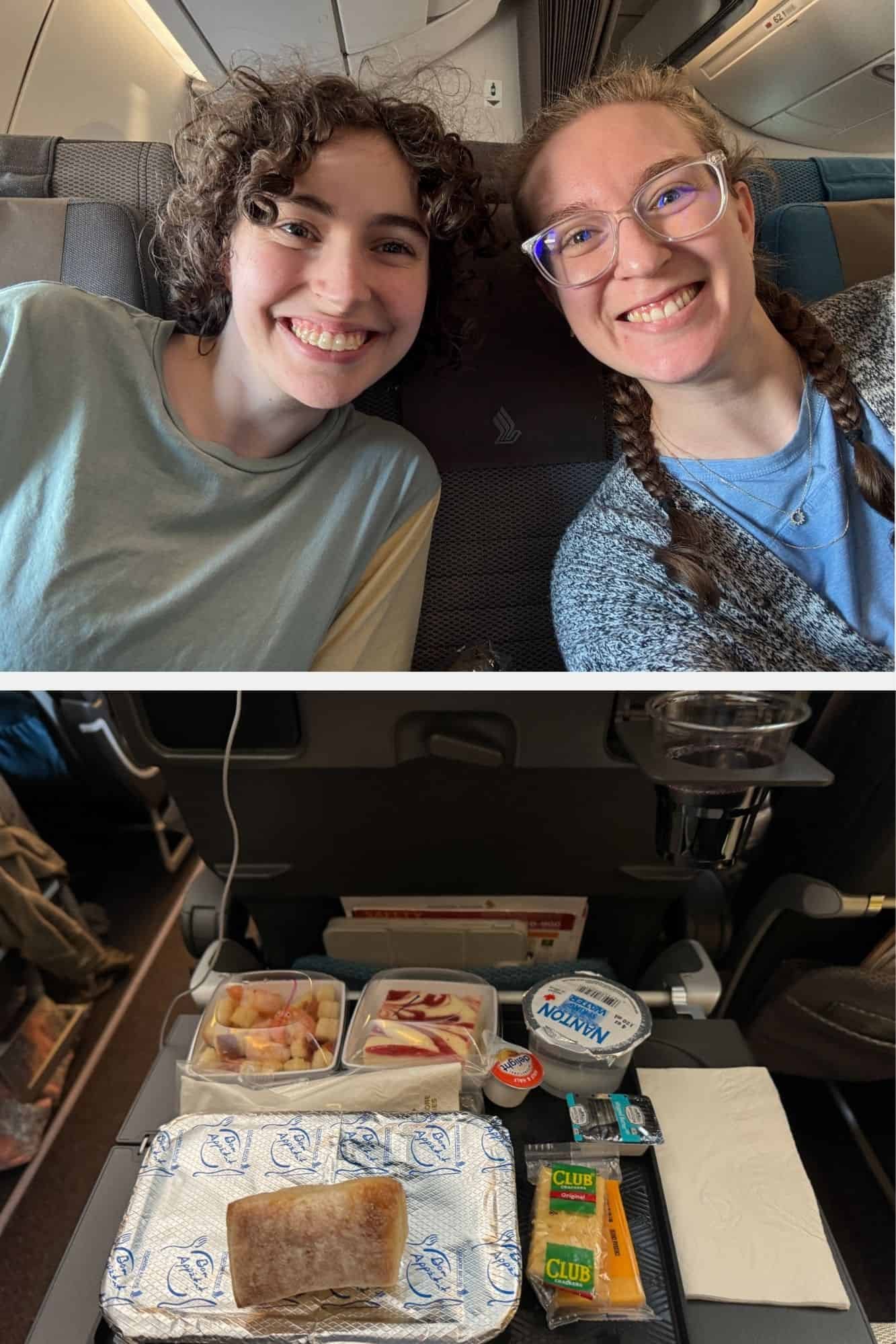 Family members on a Singapore Airlines flight booked with points and miles from San Francisco to Singapore for under $28 for five tickets.