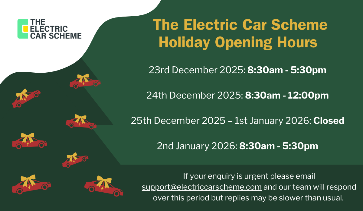 Festive Opening Hours at The Electric Car Scheme 2025-2026