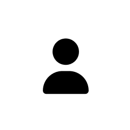 Generic user profile icon with a black silhouette of a person on a white background