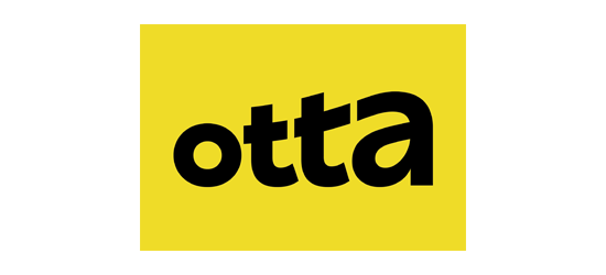 The Otta logo, featuring the word 'otta' in black lowercase letters on a yellow background.