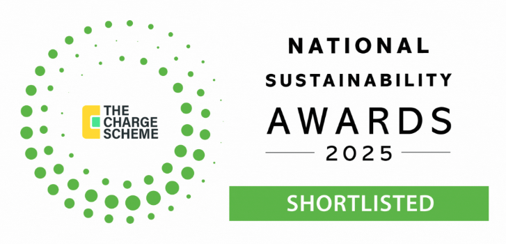 the charge scheme shortlisted for the innovation award at the national sustainability awards 2025