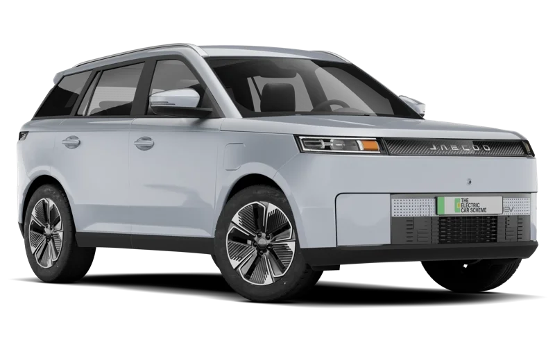 White electric SUV with a modern design