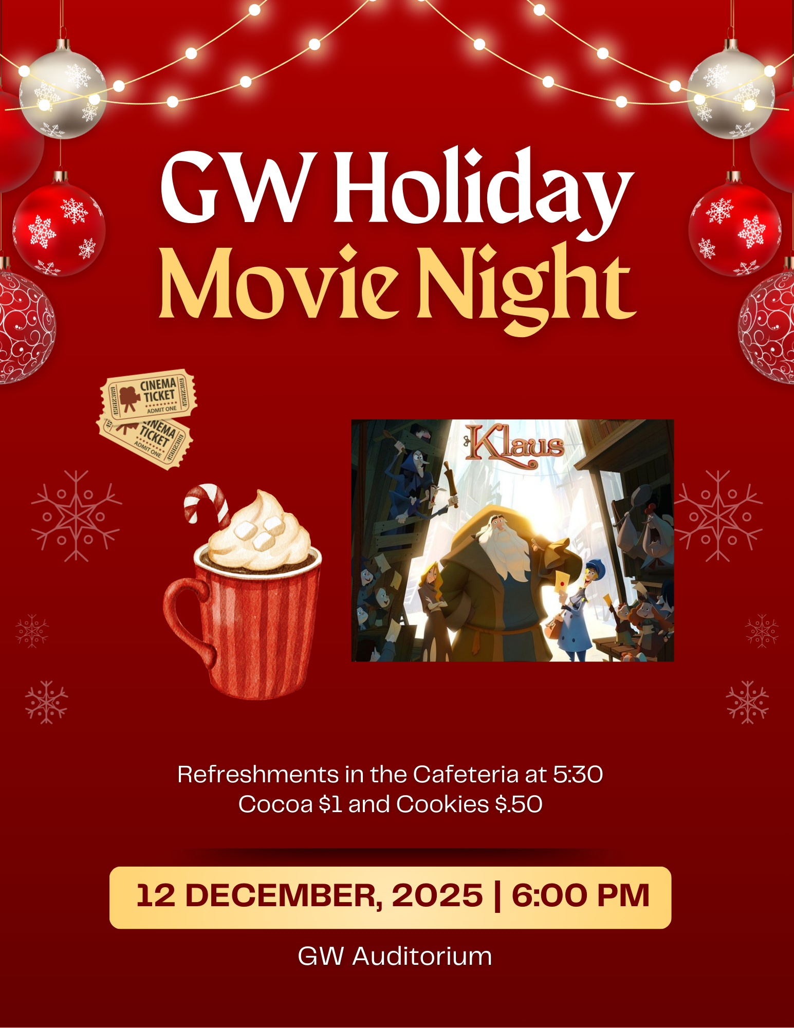 Holiday Movie Night