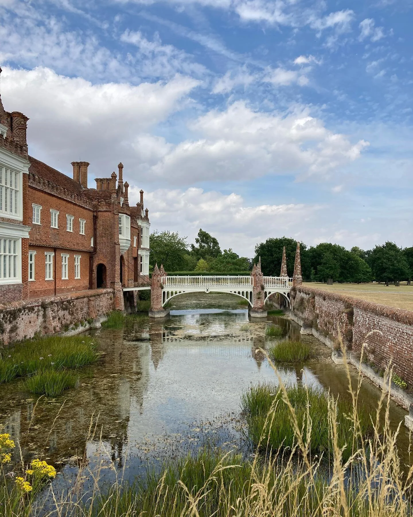 On Saturday we played at the spectacular  Helmingham Hall in the grade one listed @helminghamhallgardens