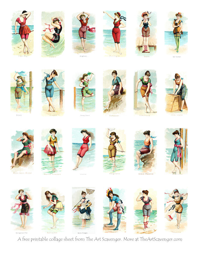 People — Free Printable Collage & Ephemera Sheets — The Art Scavenger