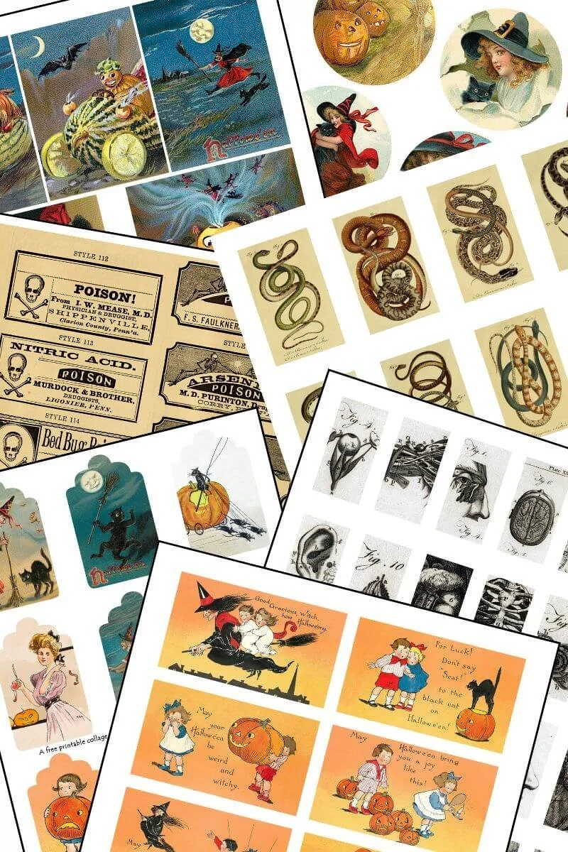 Free Vintage Halloween Printables &amp; Ephemera