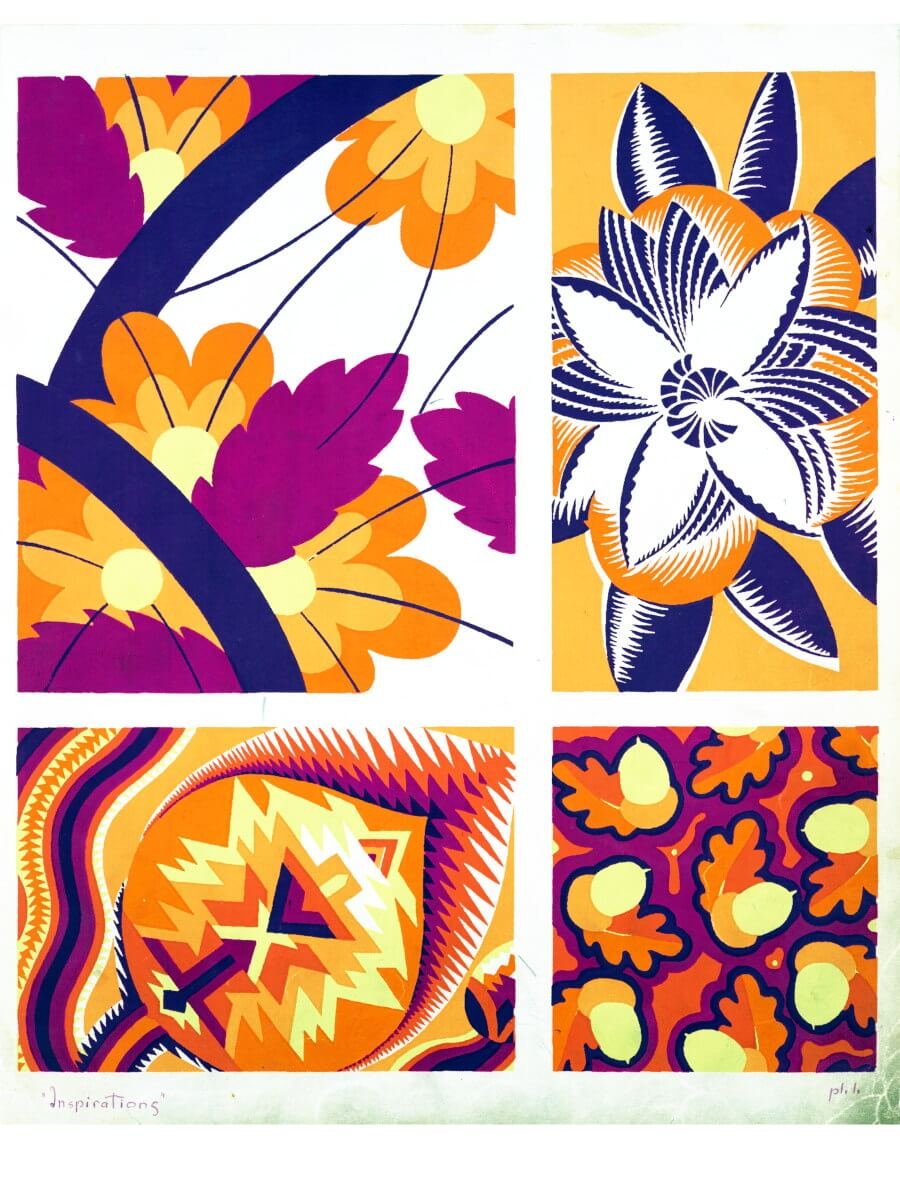 Free Art Deco ephemera printable for junk journals and collage art