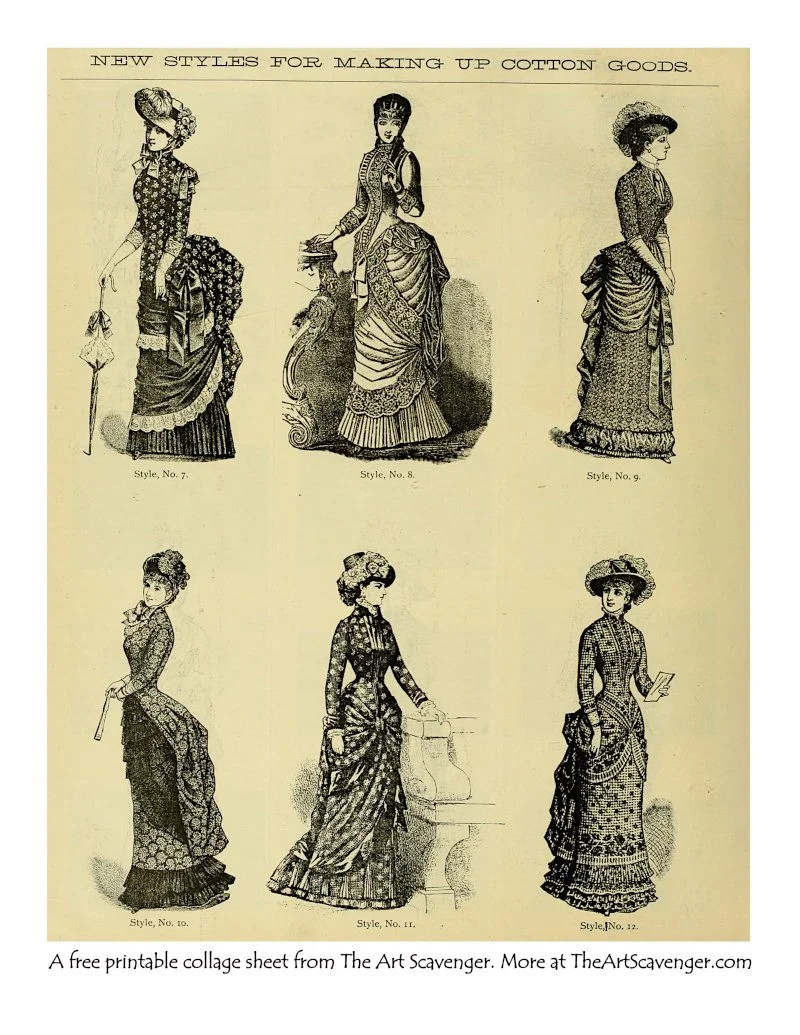 Free Printable Sewing Catalog Ephemera Sheets — The Art Scavenger
