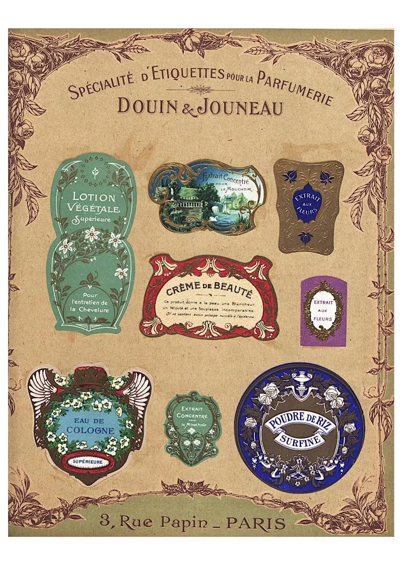 Free Vintage French Perfume Label Printables + Why Your Junk Journal ...