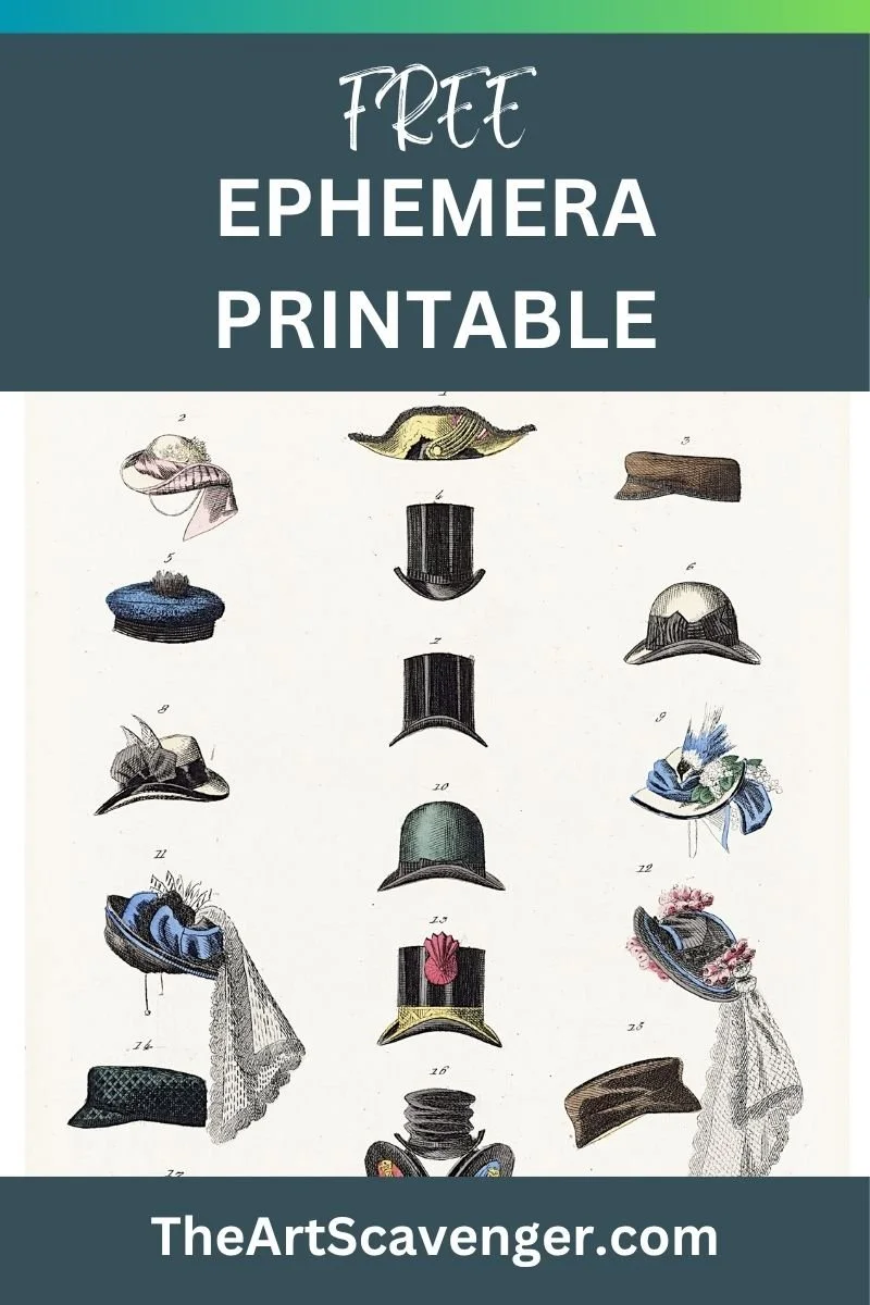 Free Vintage Hat Ephemera