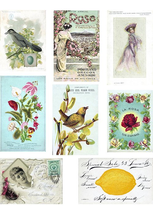 Ephemera — Free Printable Collage &amp; Ephemera Sheets — The Art Scavenger