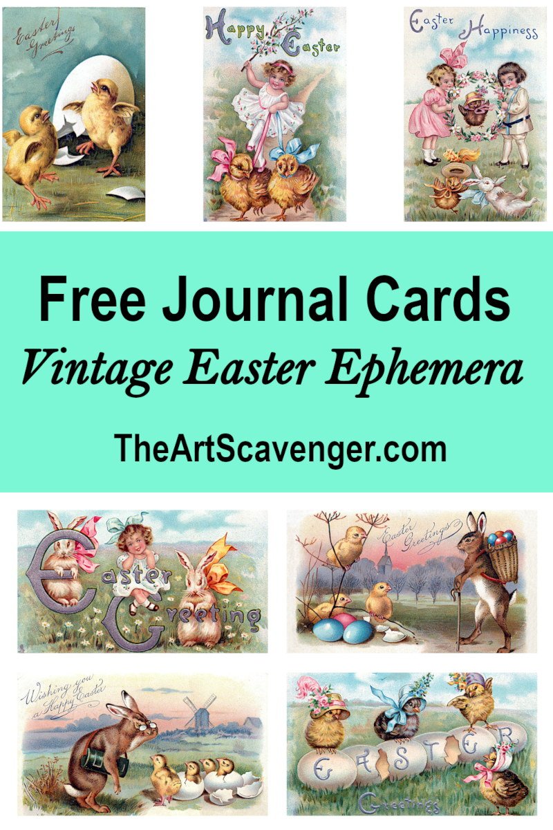 Oh Happy Day! - Printable Vintage Easter/Spring Ephemera for Junk