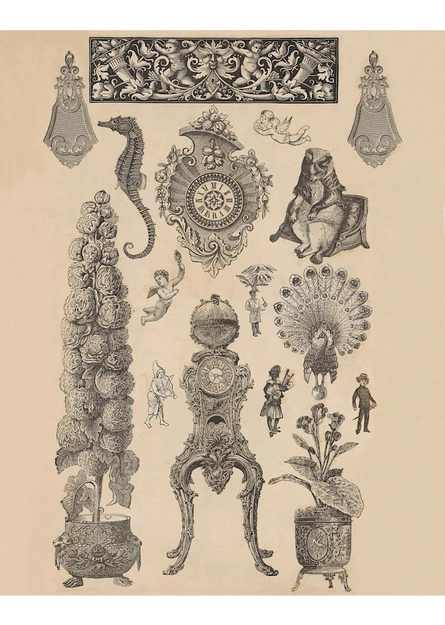 Free Victorian collage printable for art journaling and mixed media