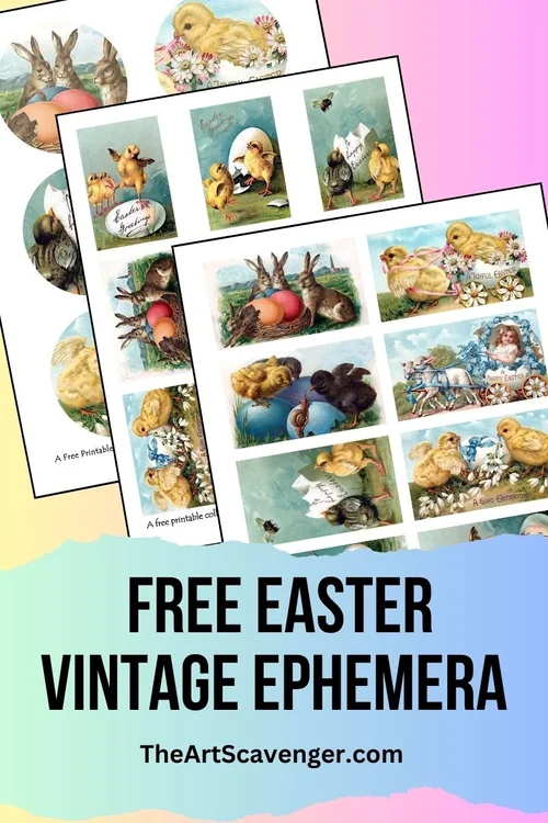 Easter Vintage Ephemera Printables — The Art Scavenger