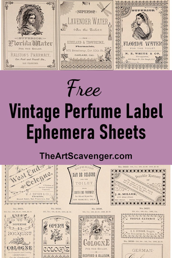 Free Vintage Perfume Labels — The Art Scavenger