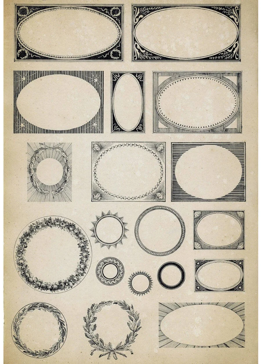 Free 18th-Century Vintage Label Printables for Junk Journals and Scrapbooking