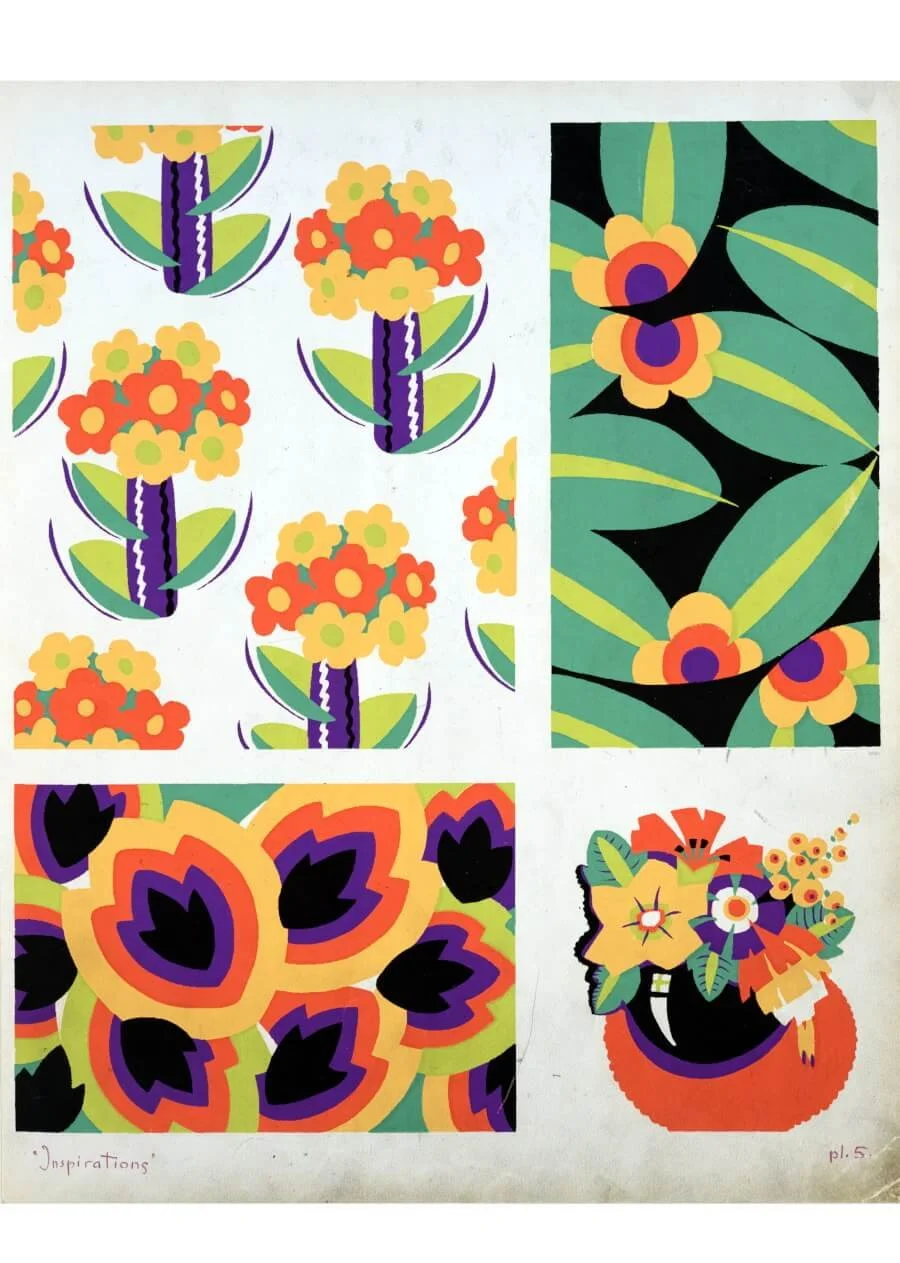 High-resolution vintage French illustration collage sheet for digital and paper crafts