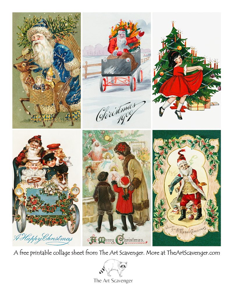 free-vintage-christmas-ephemera-collage-sheet-printables-the-art