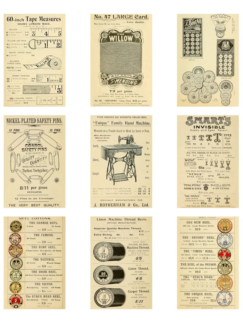 Free Vintage Sewing Catalog Ephemera Printable for Junk Journals