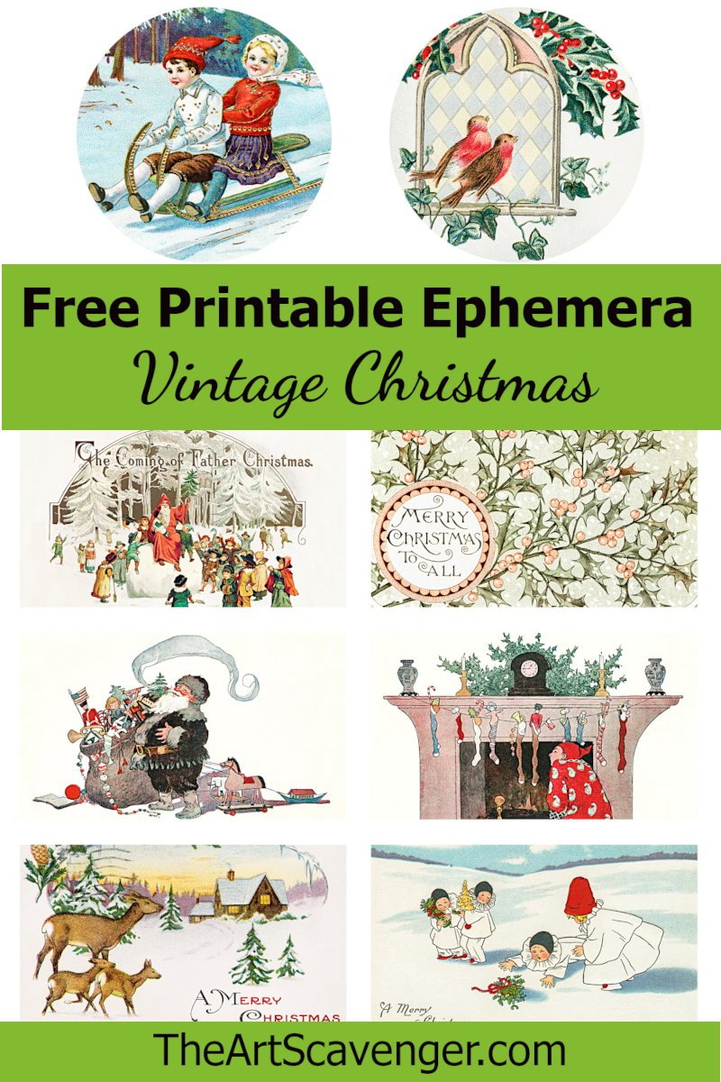 Free Printable Christmas Ephemera — The Art Scavenger