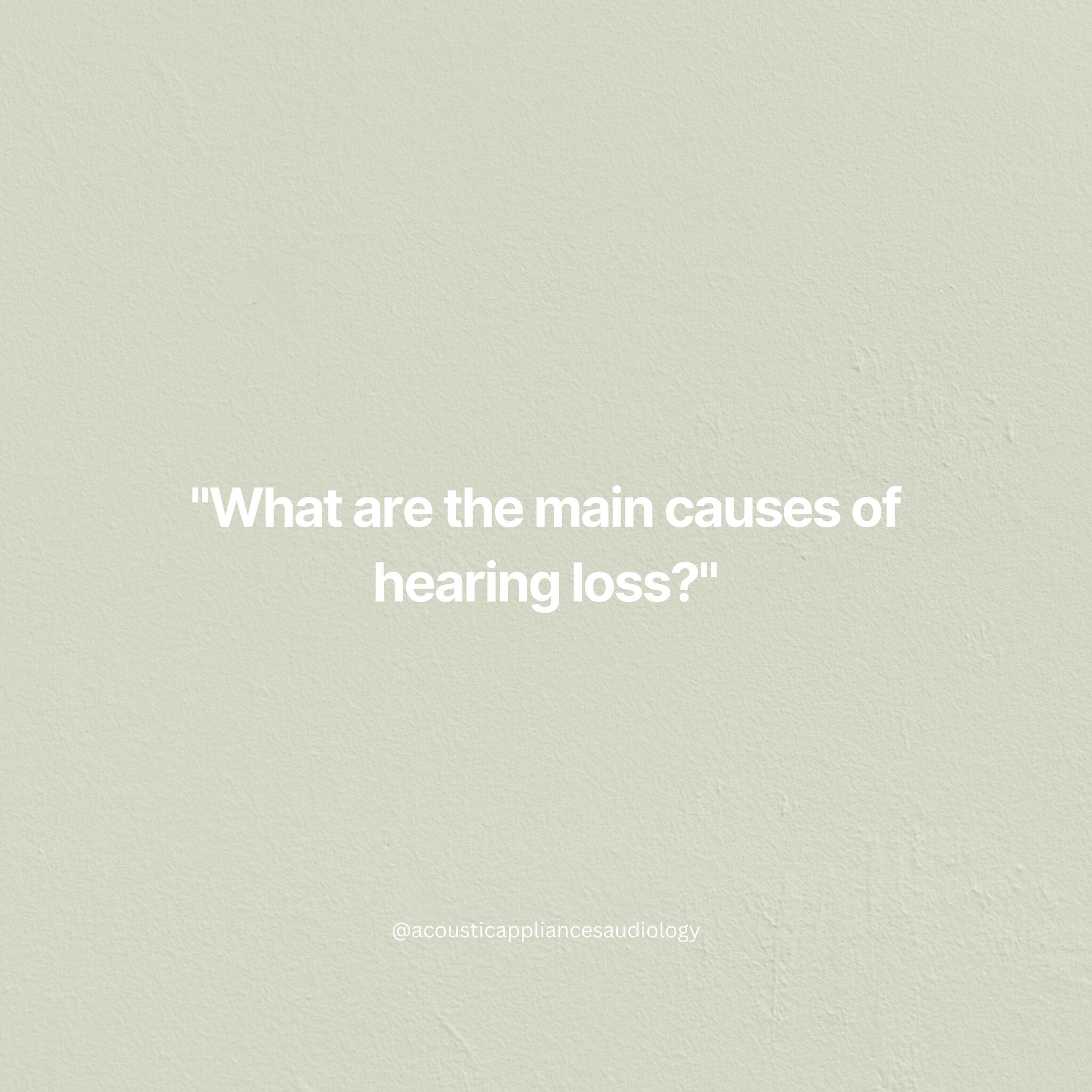 Although hearing loss can occur at any time and age, there are some factors that can directly cause or contribute to it. Here are a few:

1. Ageing.
2. Loud Noise: Exposure to loud noise for a prolonged period of time can lead to hearing loss. One-ti