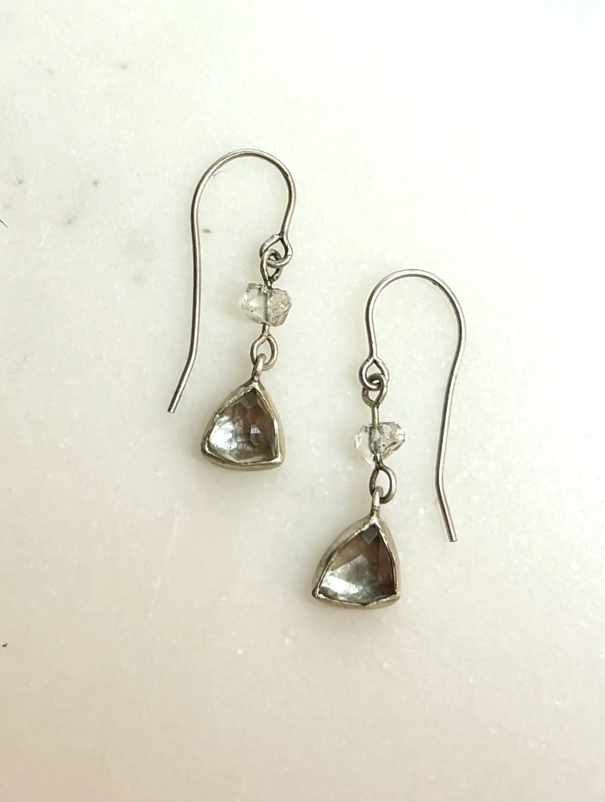 Blue Whisper Aqua Earrings