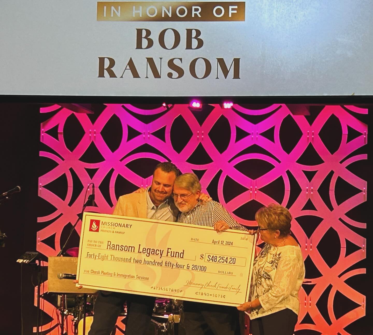 Tonight we celebrated 35 years of national ministry for Bob and Donna Ransom and marked Bob&rsquo;s retirement with the establishment of a new fund to support immigration services and church planting - the Ransom Legacy Fund. These two areas of passi