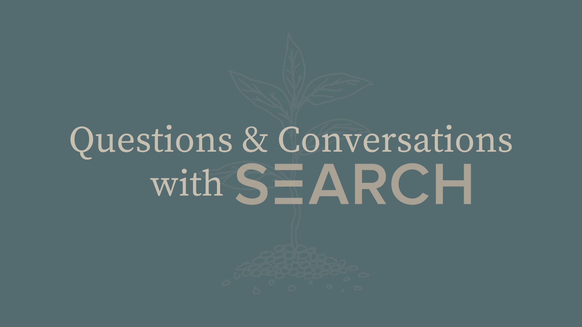 Questions & Conversations (in partnership with Search Ministries)
