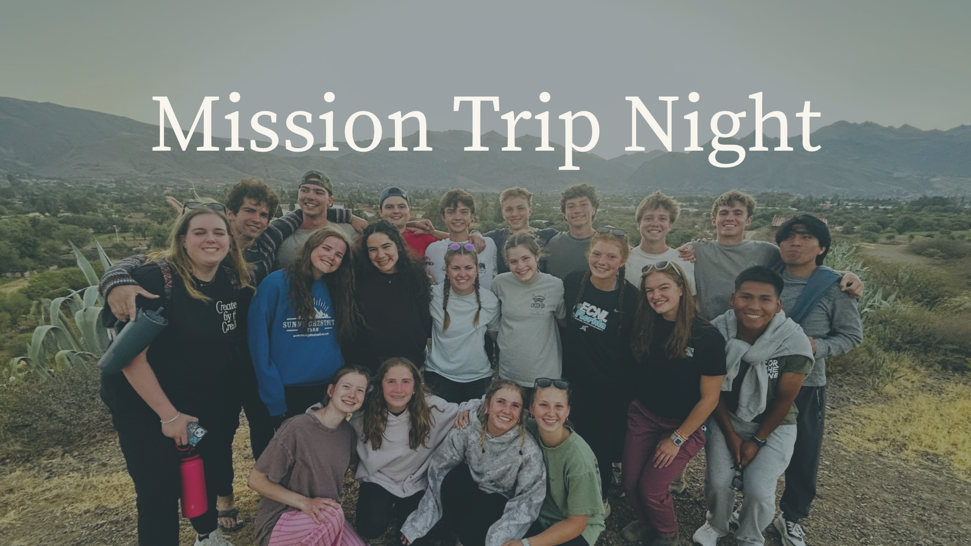 MISSIONS | Mission Trip Night