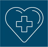 Heart with medical cross