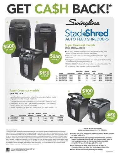 Stack and Shred Cross-cut shredders