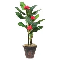 Artificial Flowering Banana Tree (pot sold separately)