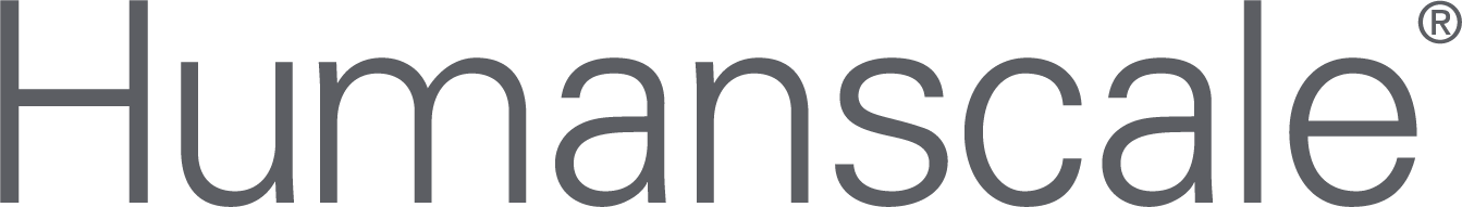 Humanscale logo in black and white.