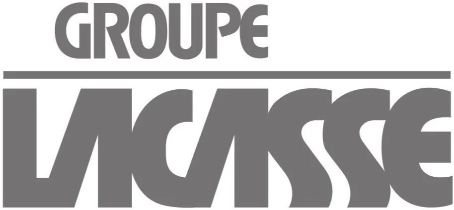 Text reading 'GROUPE LACASSE' in bold, uppercase, black and gray letters.