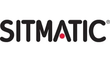 SITMATIC logo with black text and a red dot inside the letter 'A'.