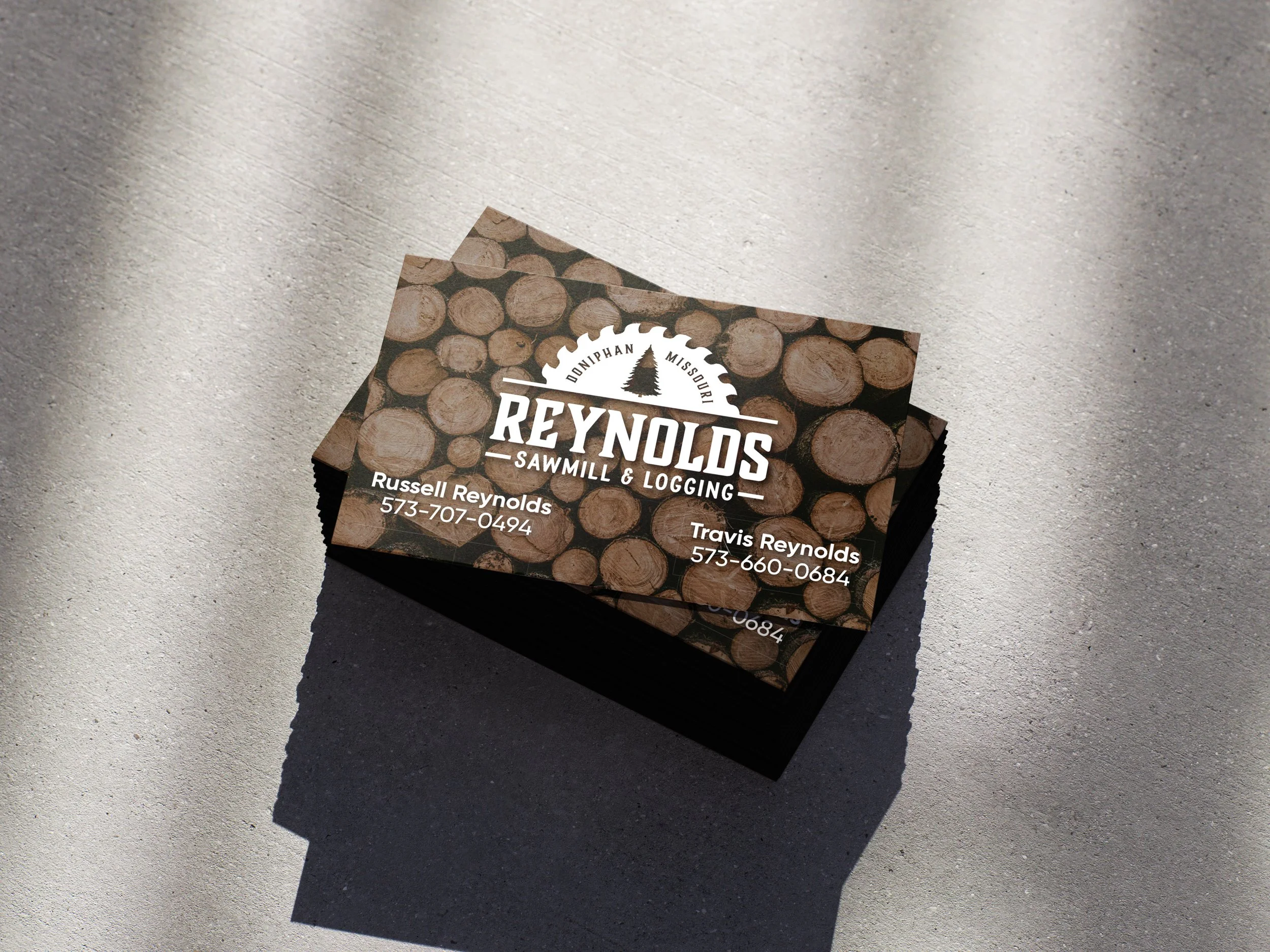 Reynolds Sawmill Business Card