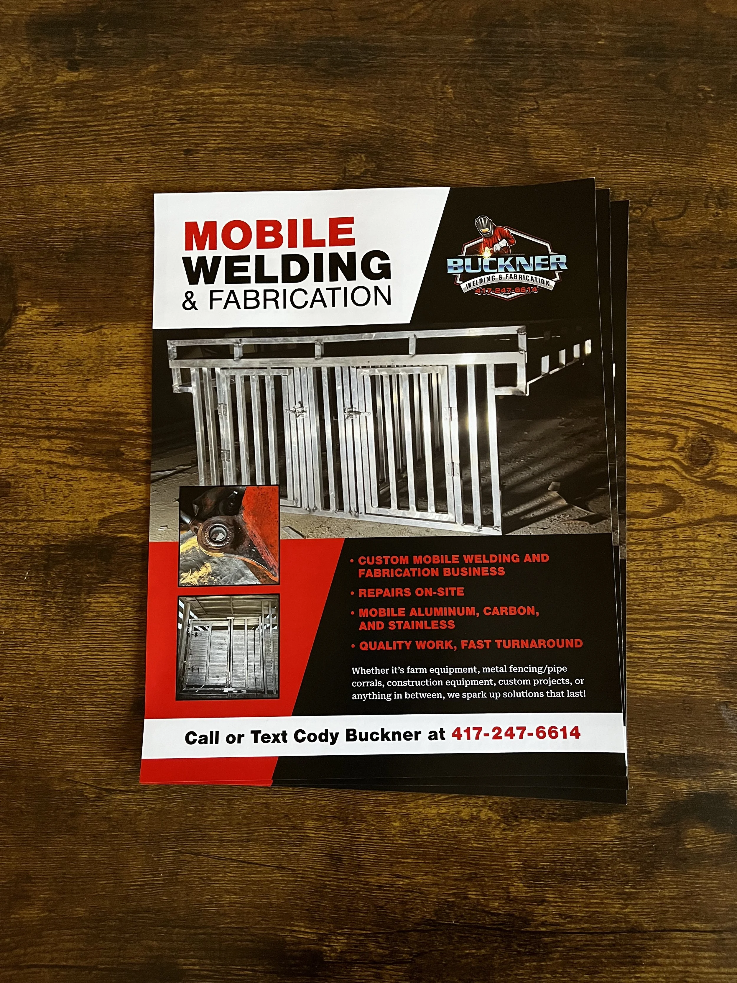 Buckner Welding Flyer