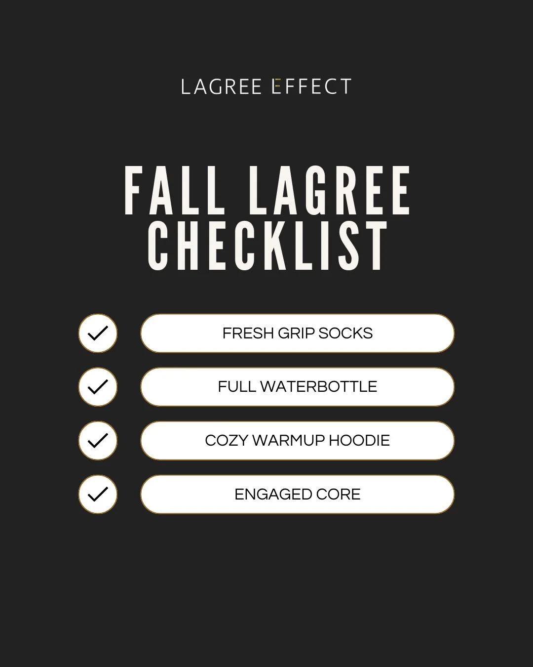 Fall is the season of consistency - small habits now = big results by year&rsquo;s end ✔️