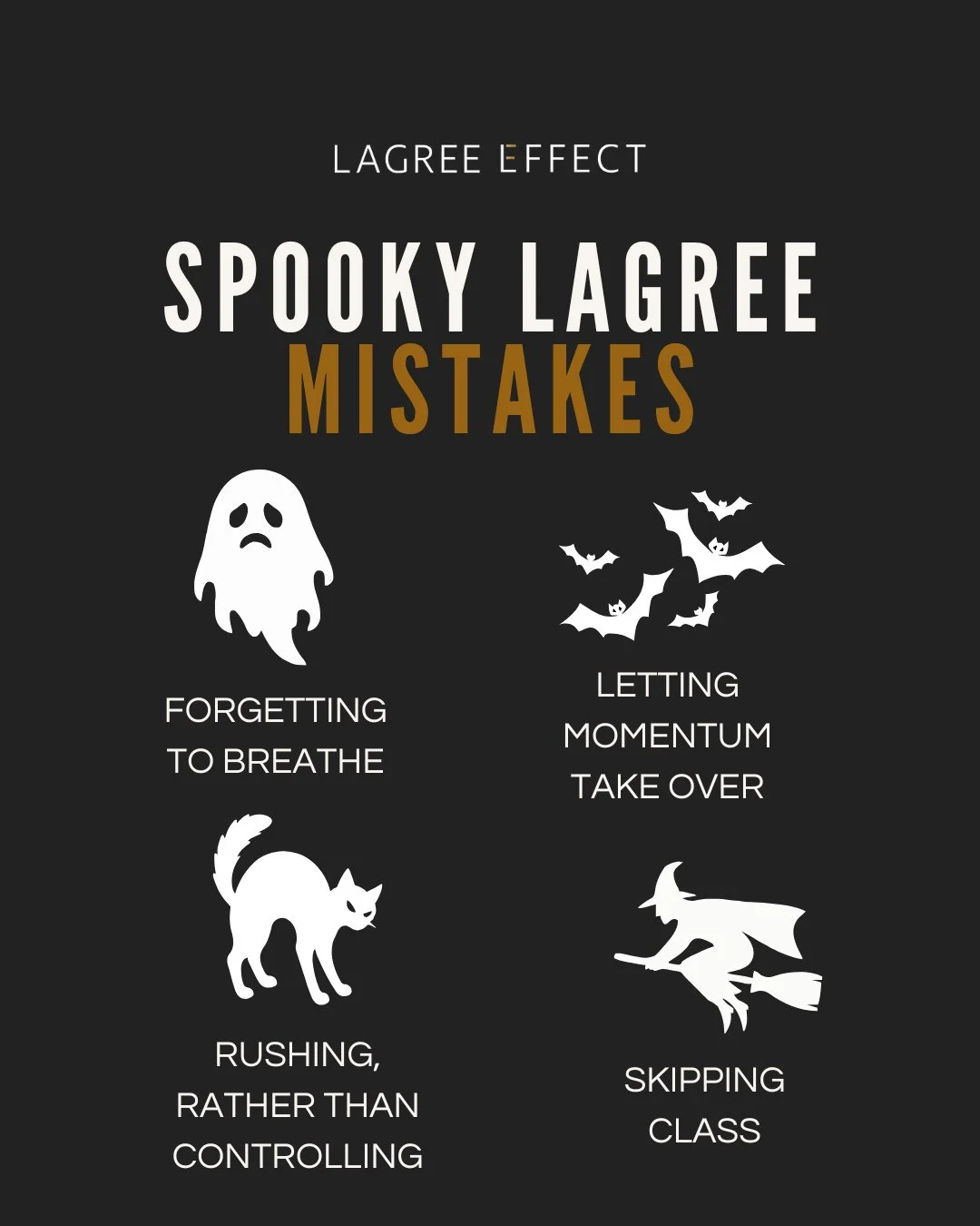 Don&rsquo;t let these spooky mistakes creep into your practice&hellip; Solution? Slow, controlled, mindful movement. That&rsquo;s where the magic is 🪄