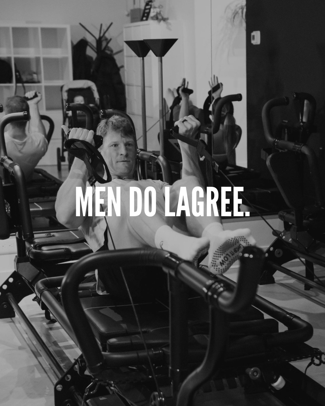 Why do men love Lagree? Because it pushes strength, mobility, and stability at the same time - without the joint stress.⁠
⁠
Men do Lagree, and once they try it&hellip; they get it.