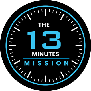 The 13 Minutes Mission logo